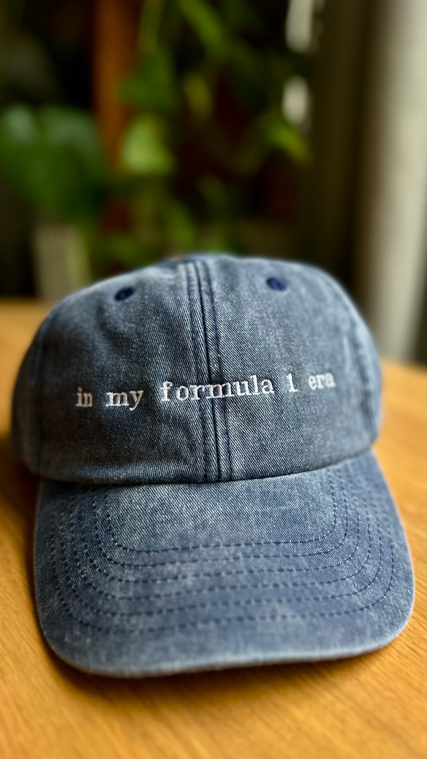 In my formula 1 era cap, Embroidered Formula 1 Cap, F1 Dad Cap, Formula 1 Merch, Formula One Outfit Inspo, Formula 1 Custom Baseball Cap