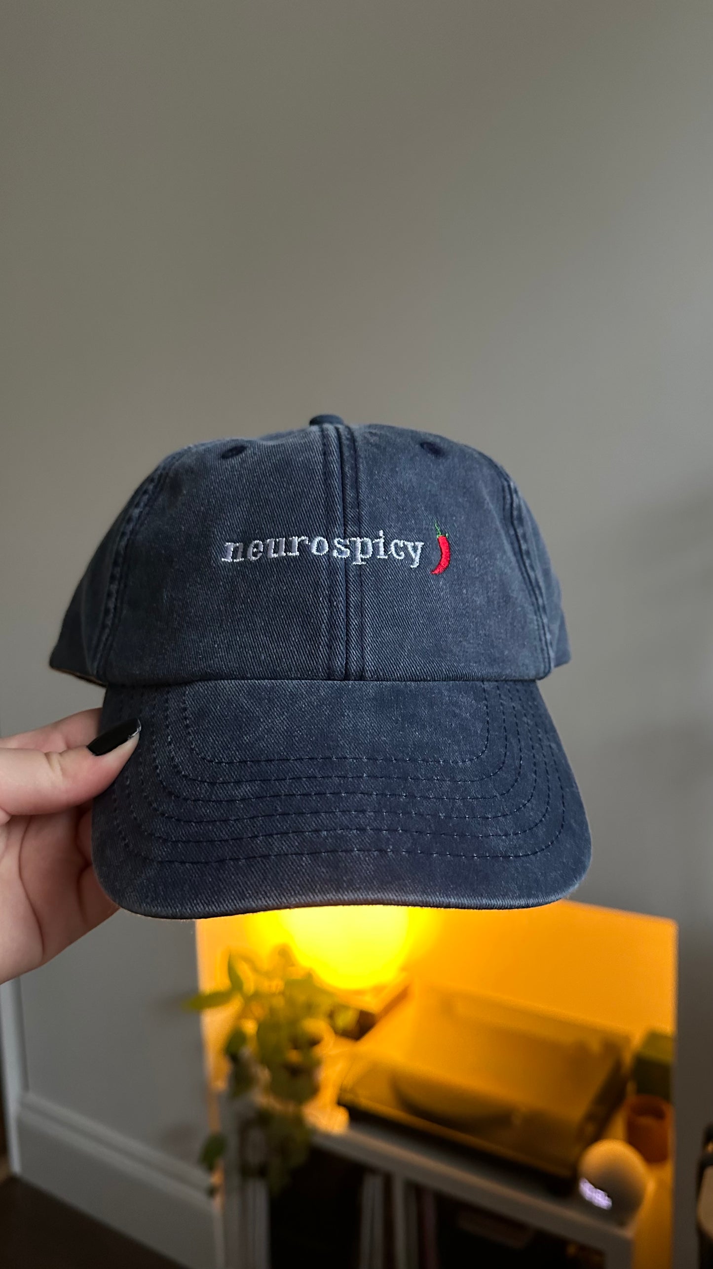 Neurospicy Embroidered Cap Neurospicy Embroidered Cap, ADHD Cap, Dad Cap, Autism Acceptance Cap, Neurodivergent Fashion, Spoonie Cap, Embroidered Neurospicy Cap