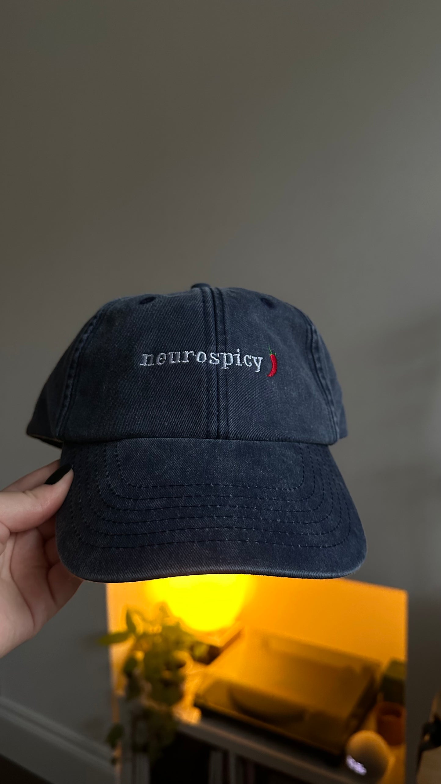 Neurospicy Embroidered Cap Neurospicy Embroidered Cap, ADHD Cap, Dad Cap, Autism Acceptance Cap, Neurodivergent Fashion, Spoonie Cap, Embroidered Neurospicy Cap
