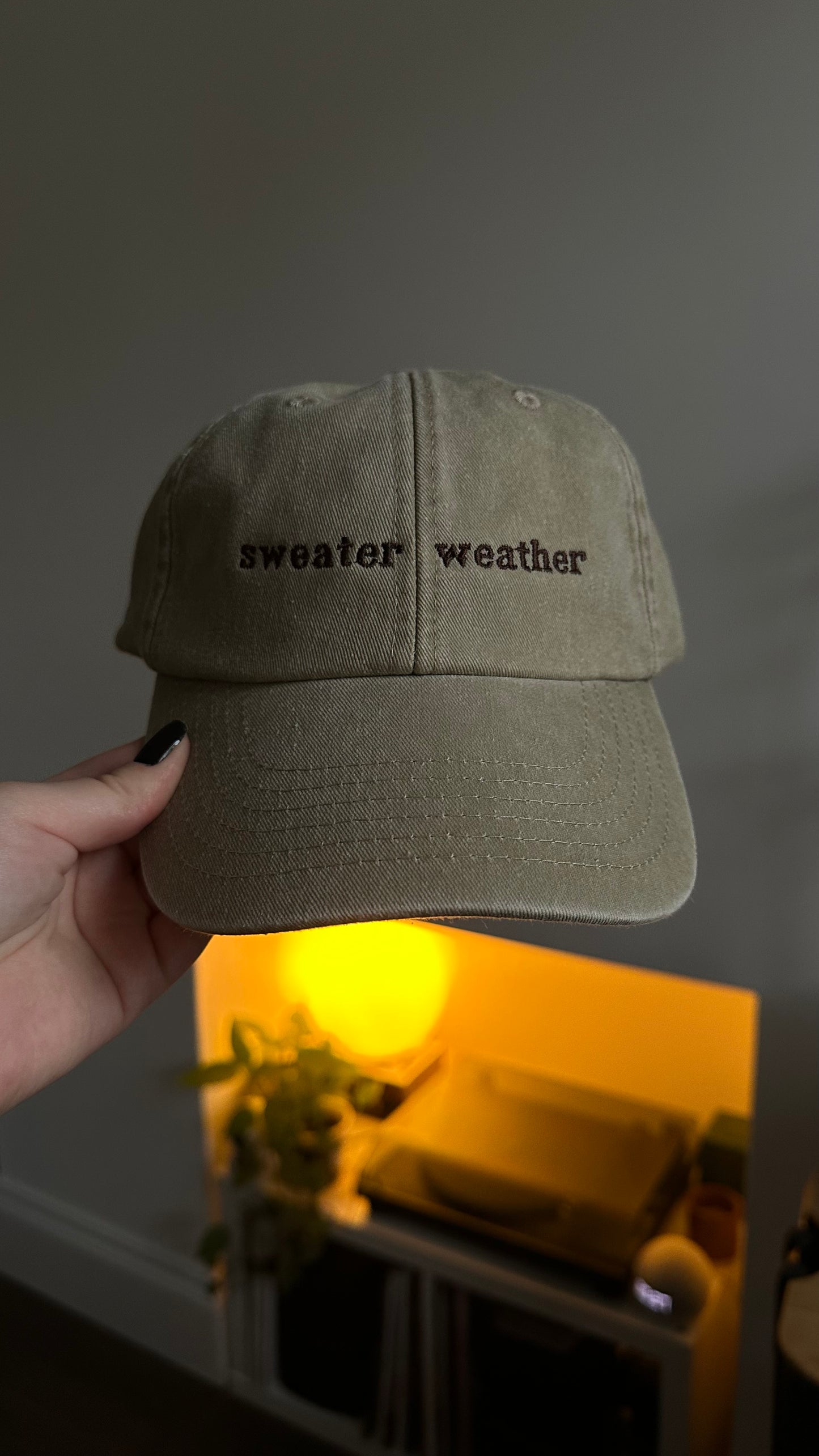 Sweater Weather Embroidered Cap