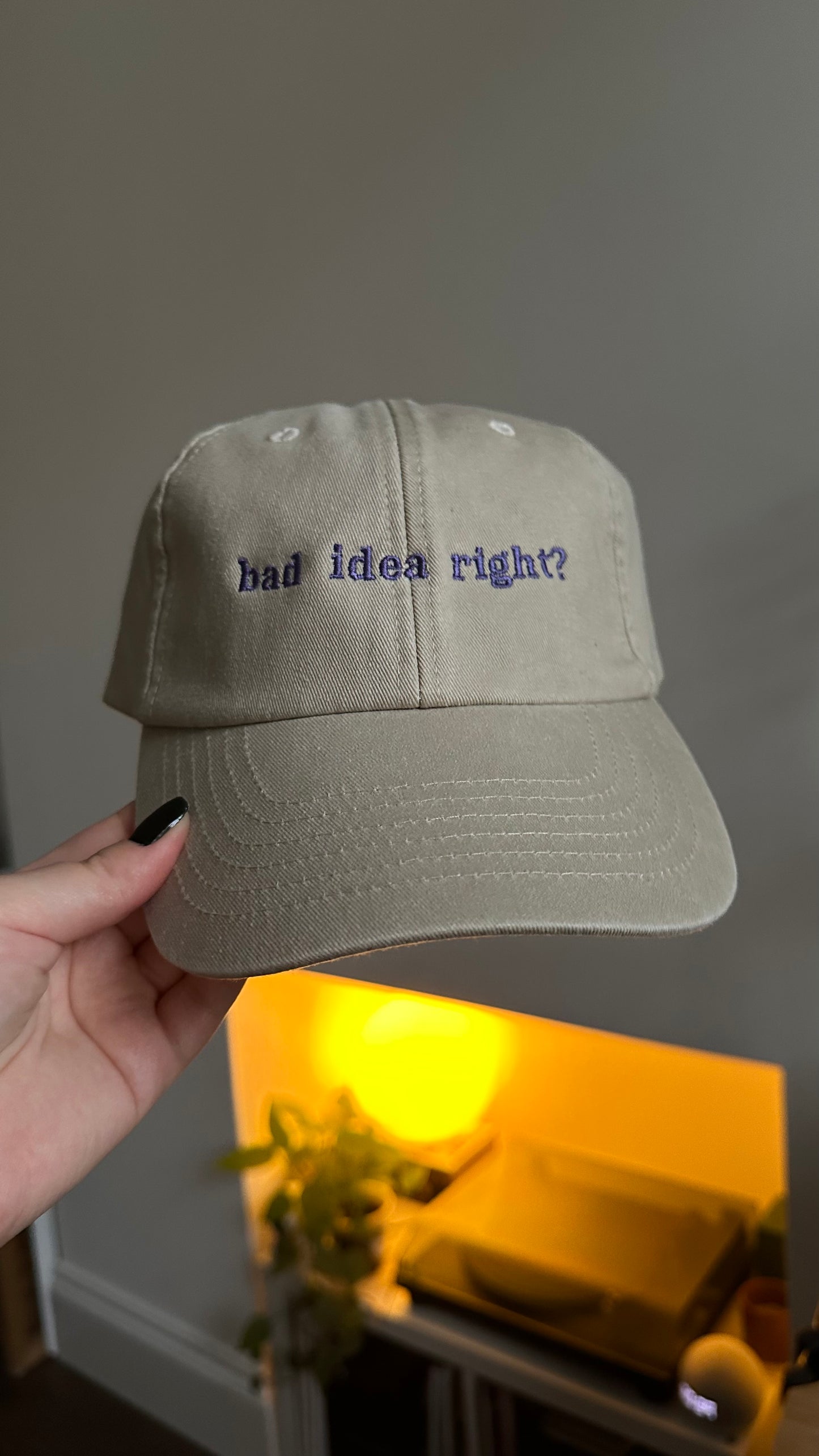 Bad Idea Right Embroidered Cap