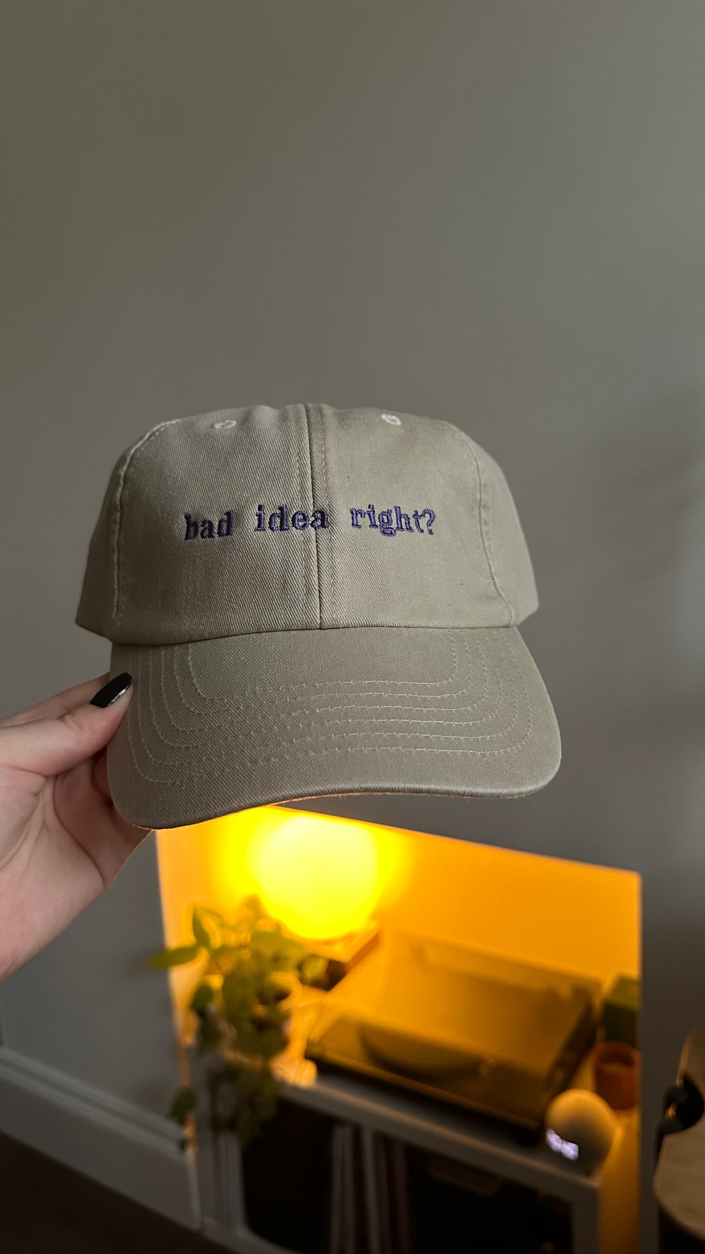 Bad Idea Right Embroidered Cap