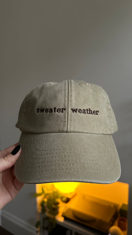 Sweater Weather Embroidered Cap
