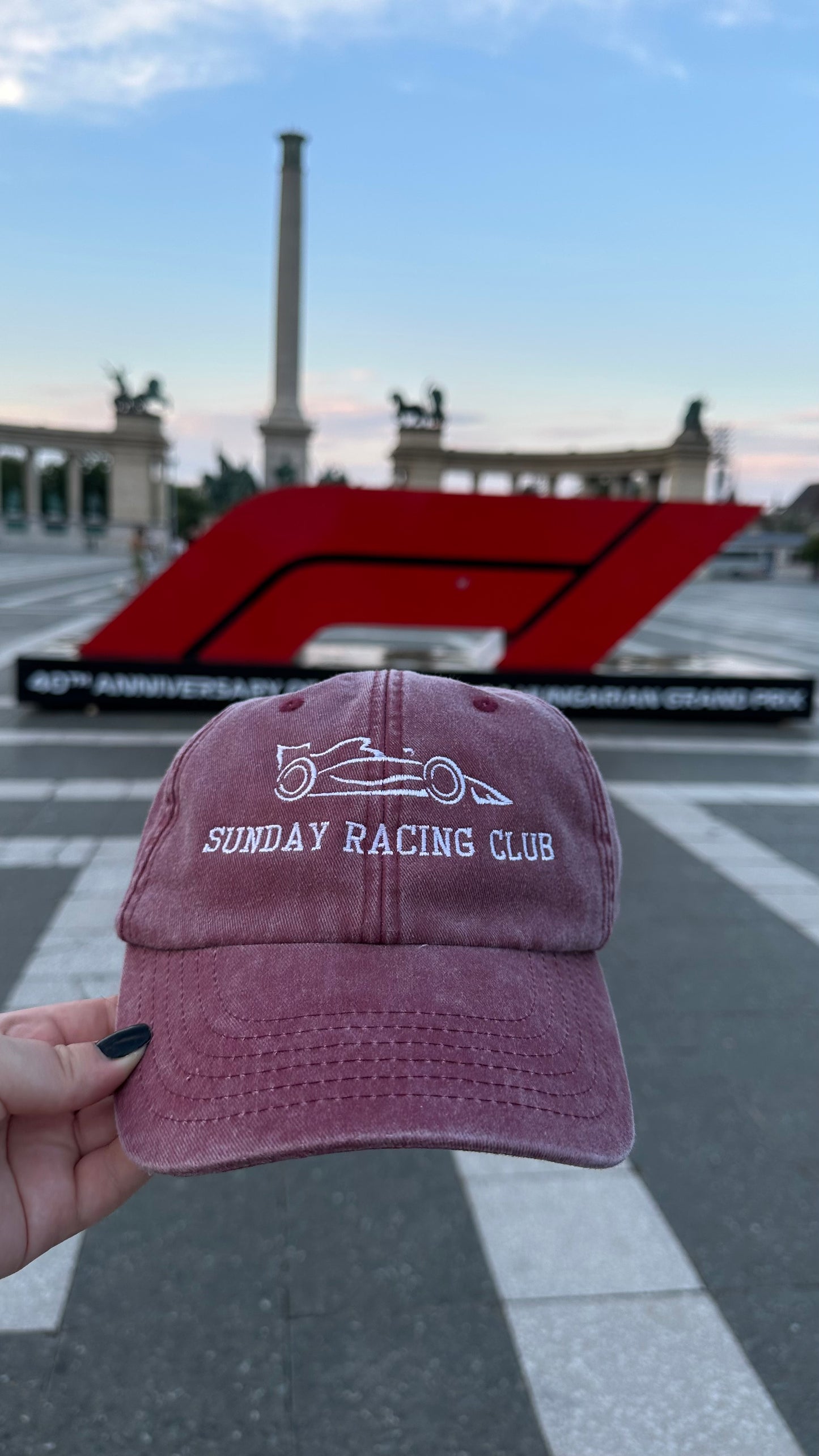 Formula 1 Car Sunday Racing Club Embroidered Cap