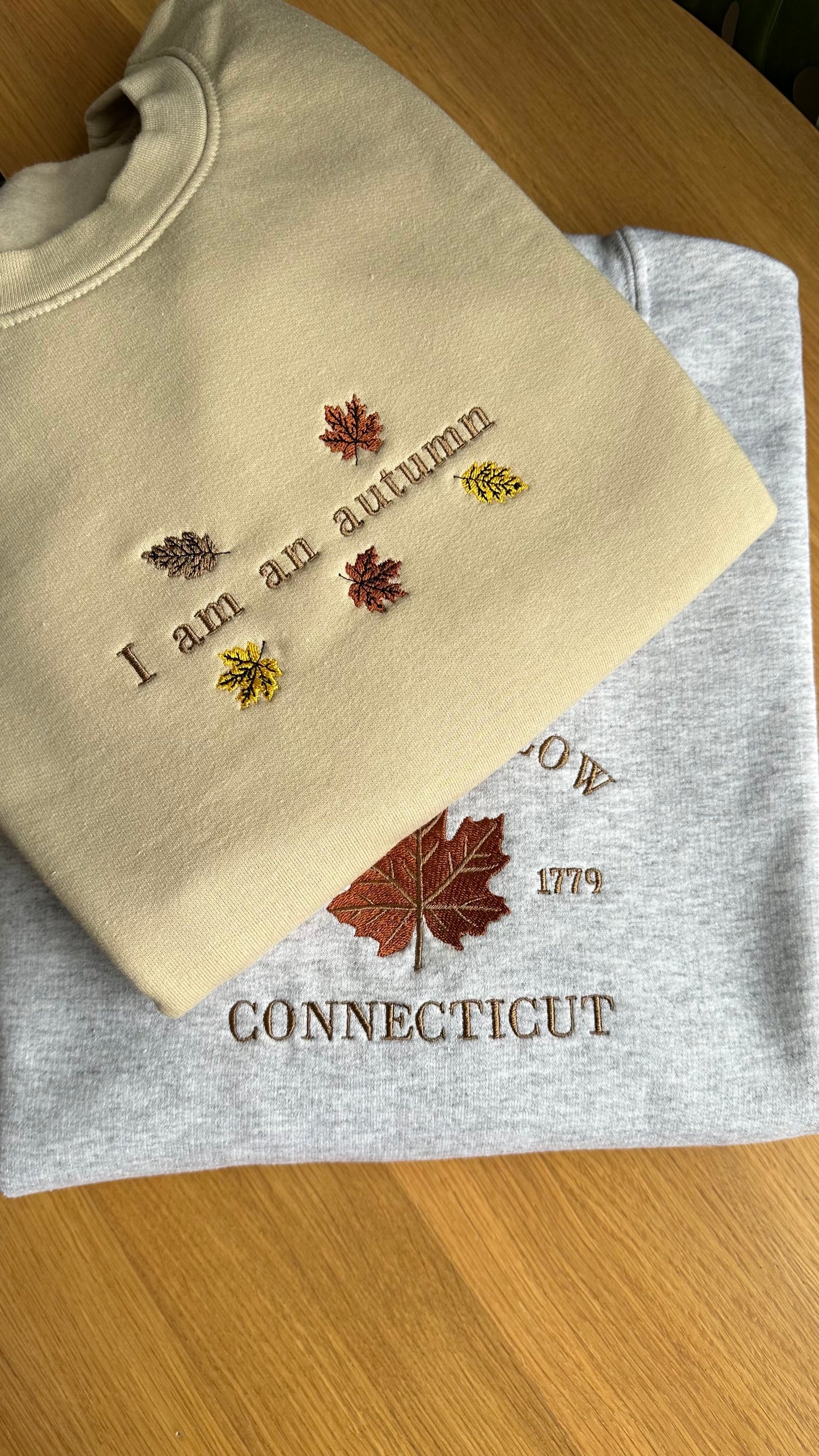 I Am An Autumn Embroidered Sweatshirt