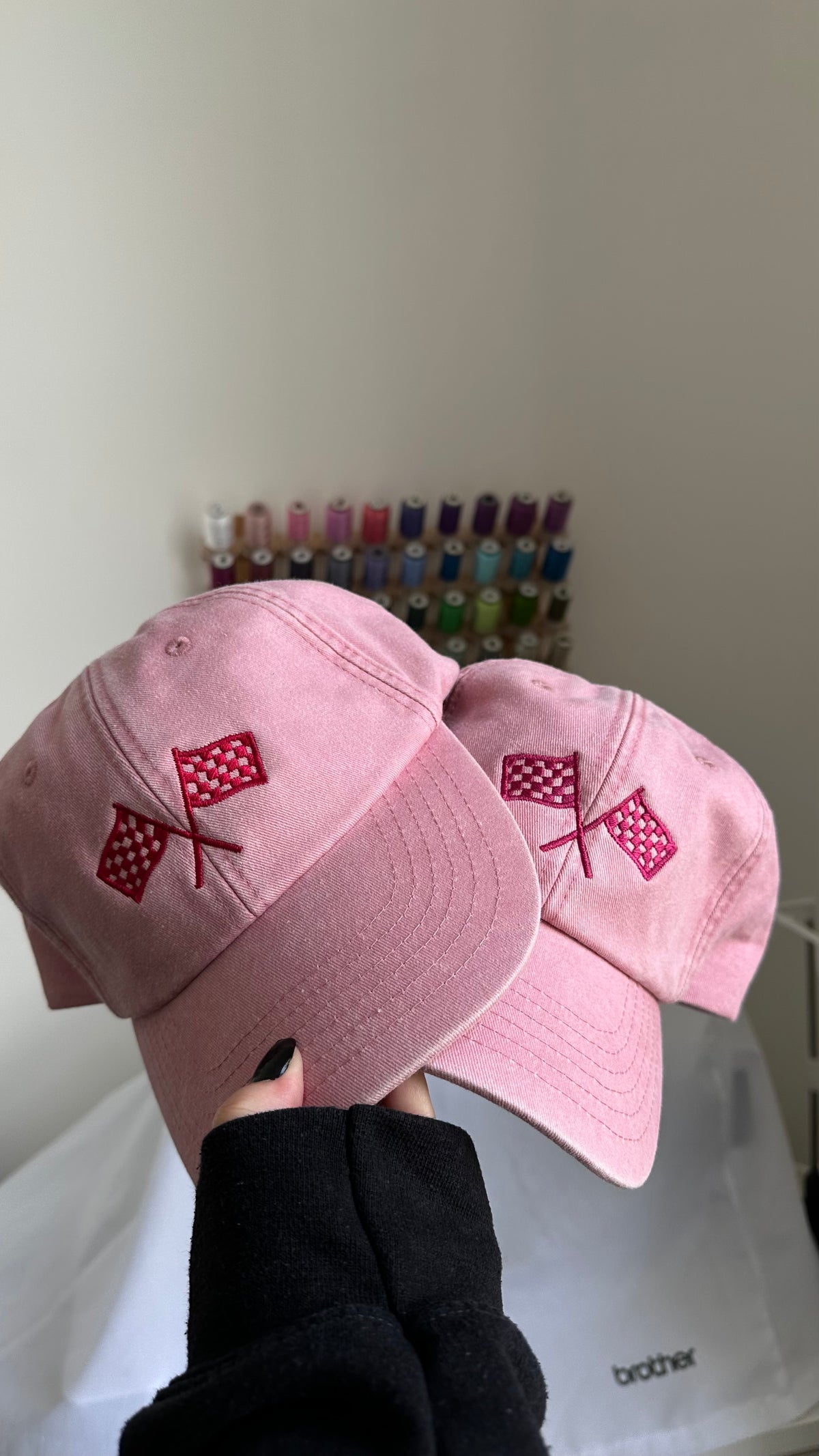 Checkered Flag Embroidered Cap Formula 1