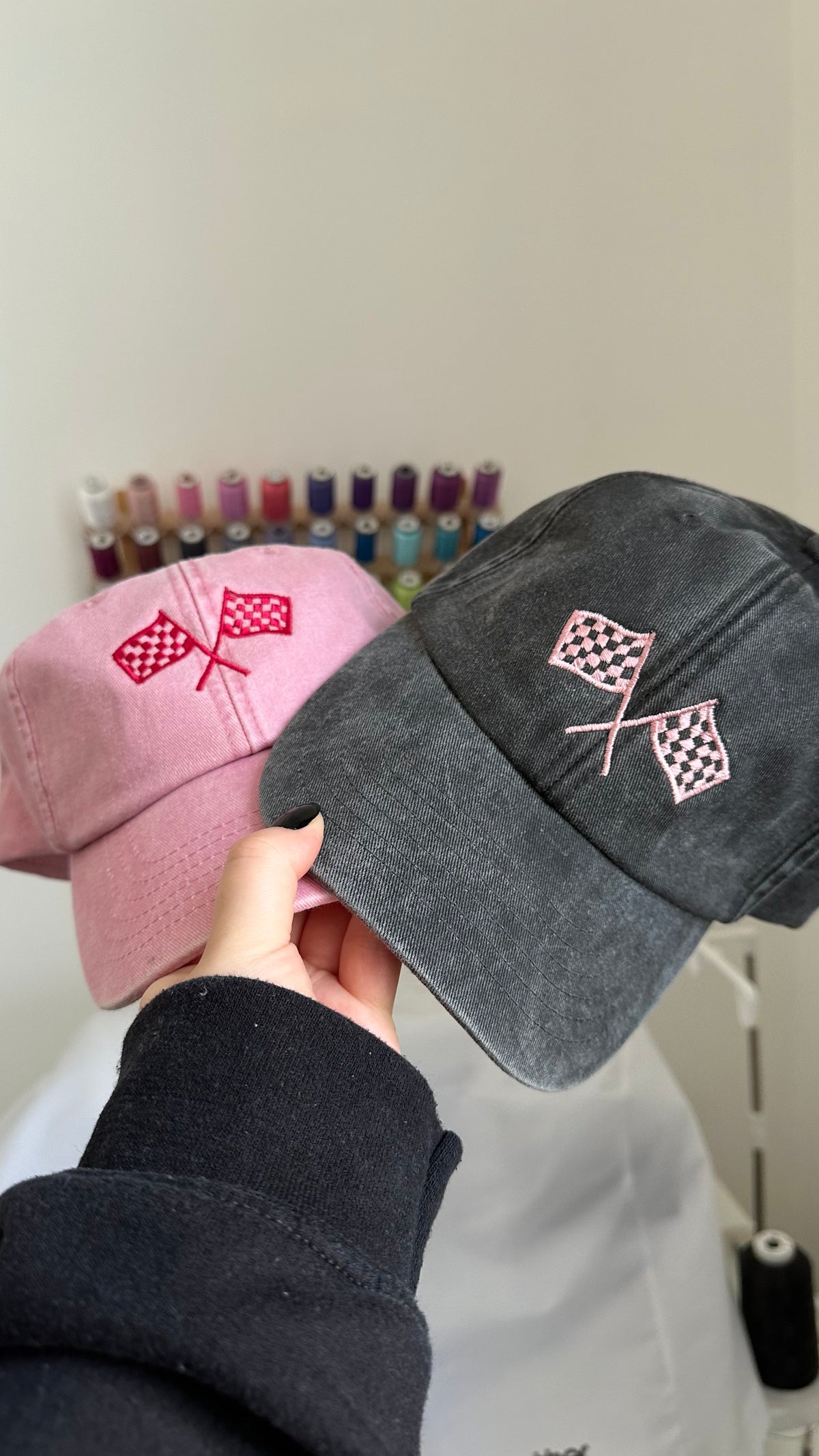 Checkered Flag Embroidered Cap Formula 1