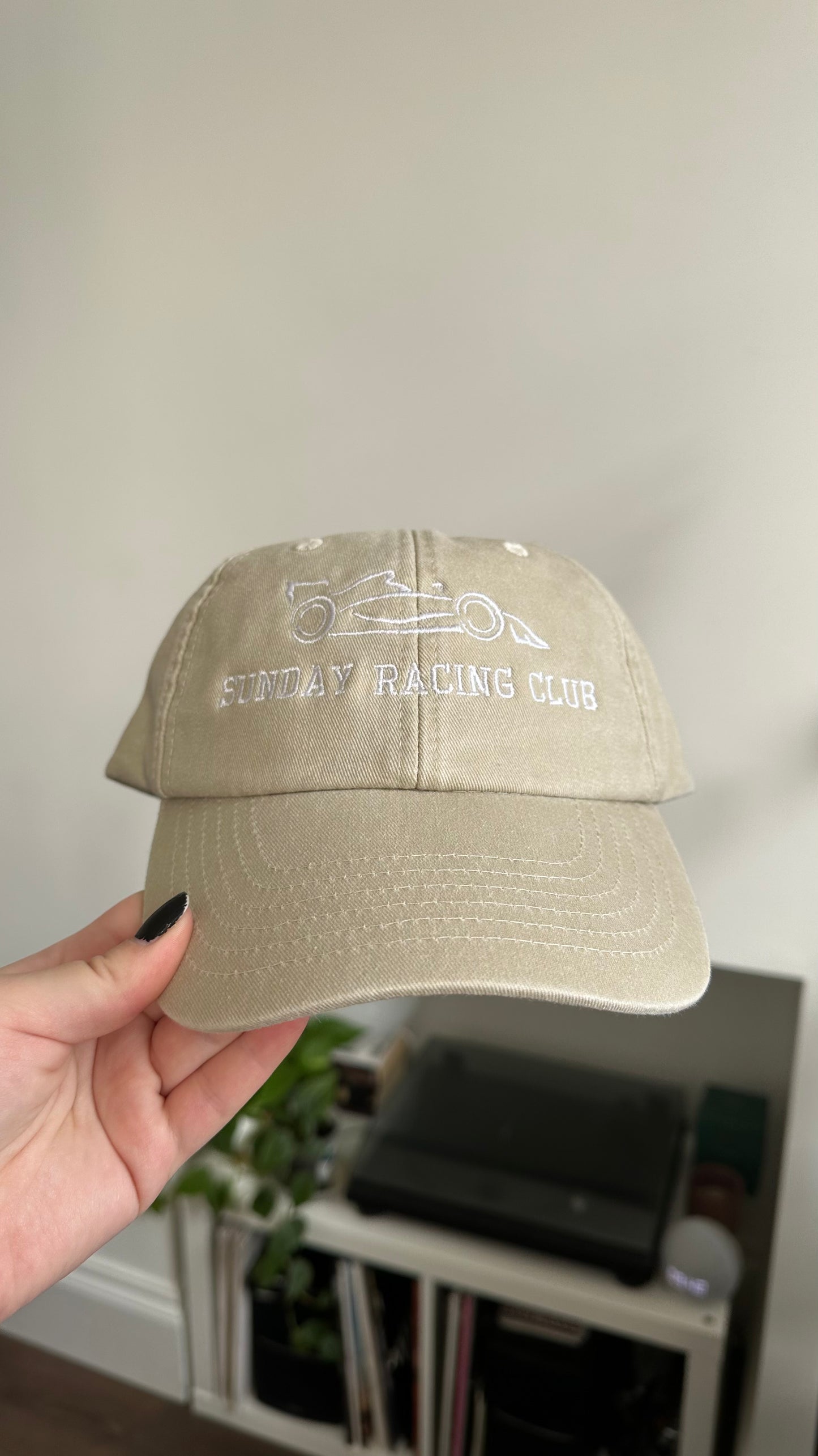 Formula 1 Car Sunday Racing Club Embroidered Cap