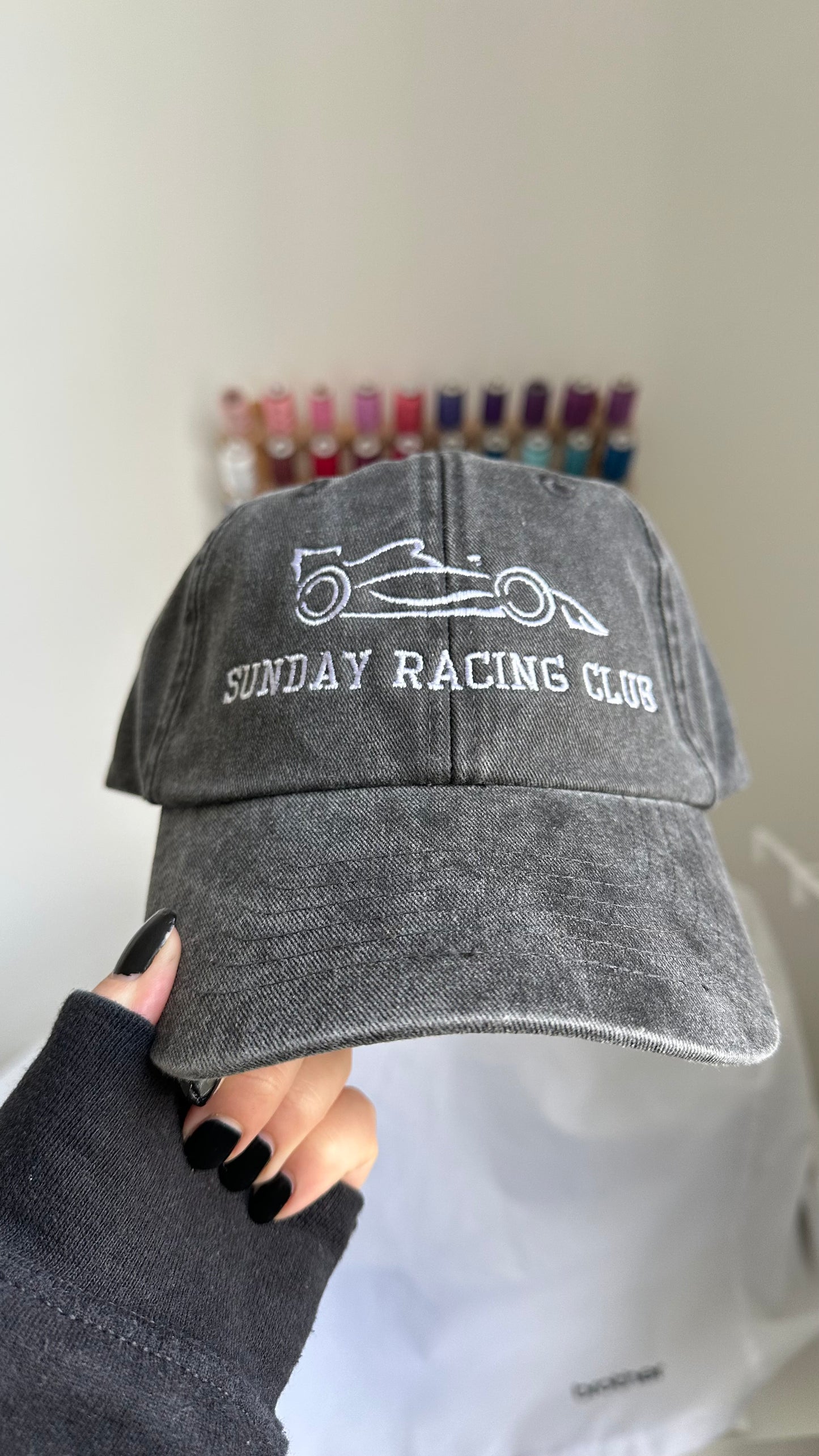 Formula 1 Car Sunday Racing Club Embroidered Cap