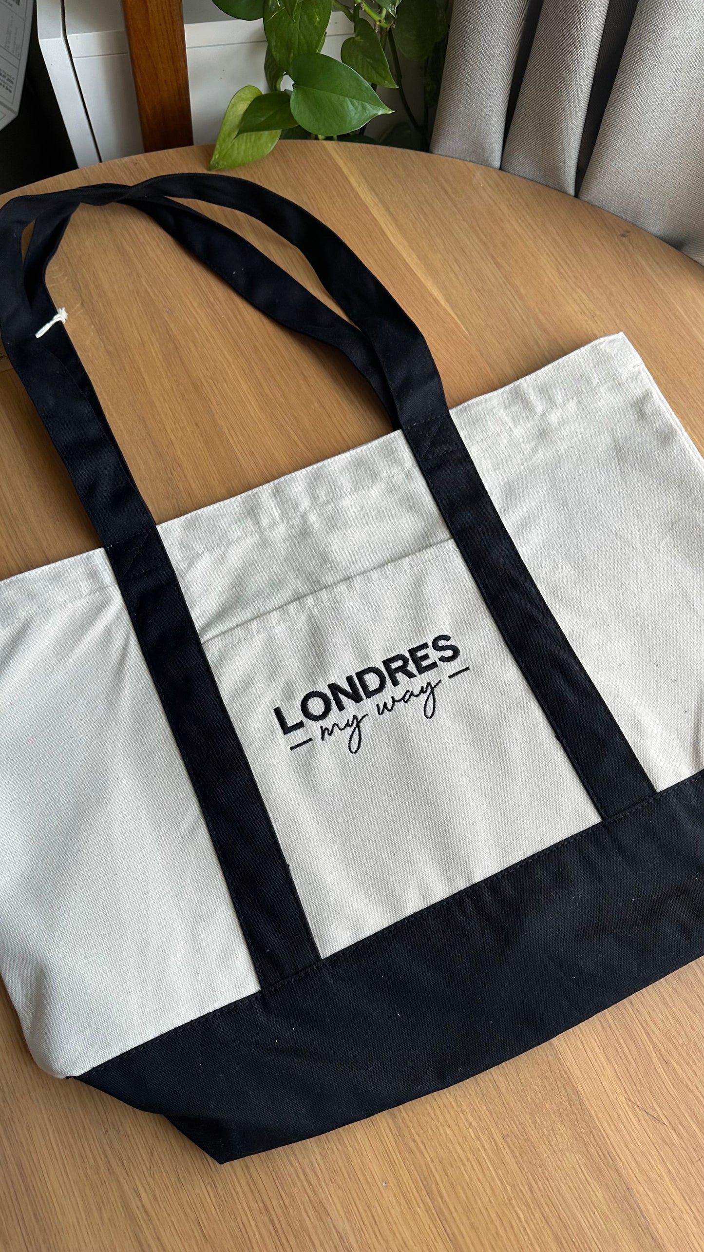 Custom Embroidered 100%  Cotton Tote Bag, Add Your Name, Text or Logo