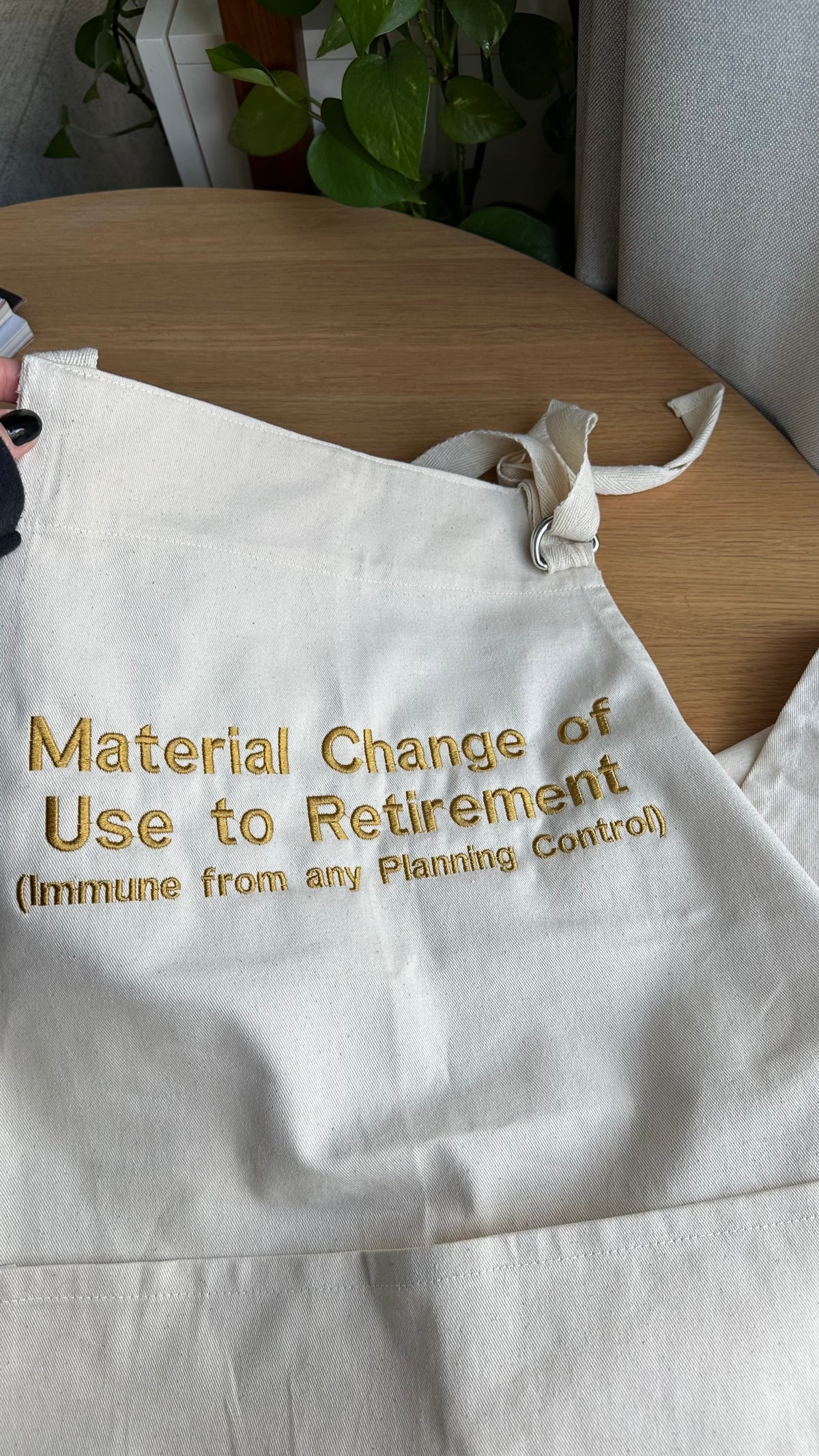 Custom Embroidered 100%  Cotton Apron, Add Your Name, Text or Logo