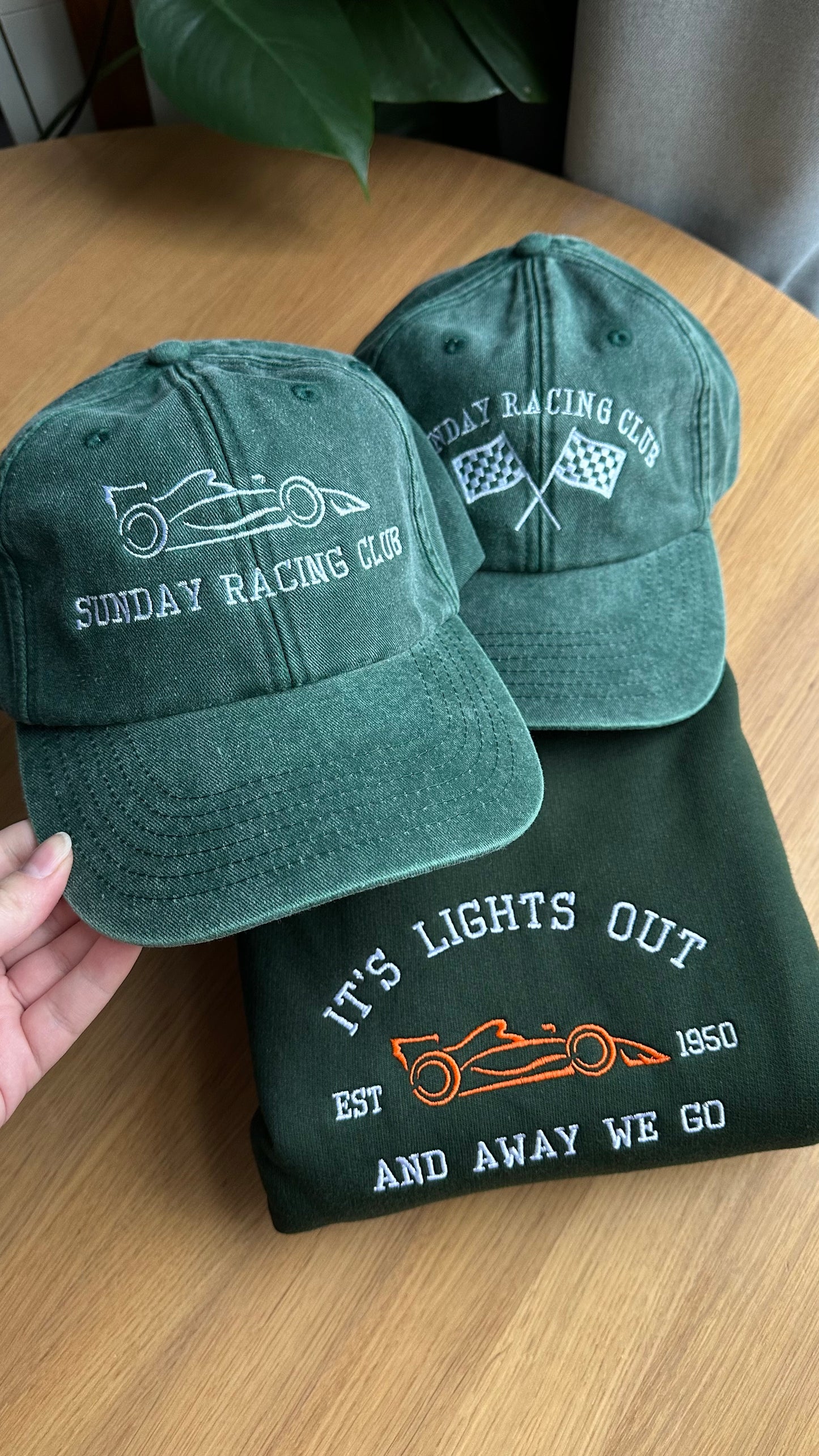 Formula 1 Car Sunday Racing Club Embroidered Cap