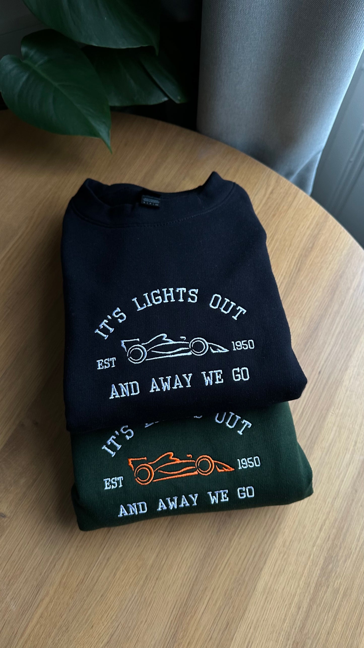 F1 Car It's Lights Out And Away We Go Sweatshirt