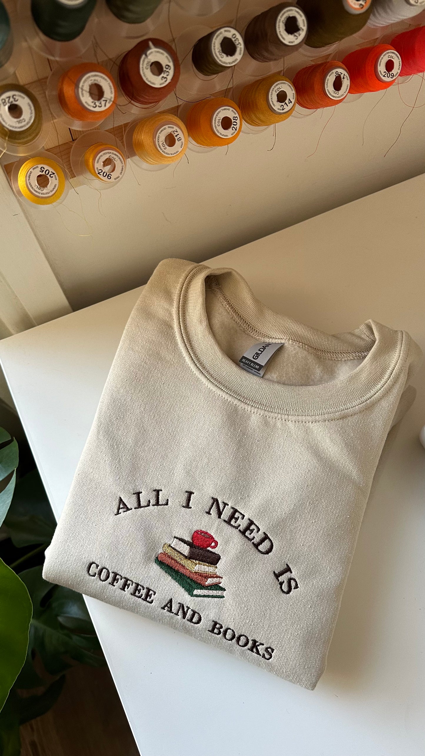 All I Need Is Coffee And Books Sweatshirt