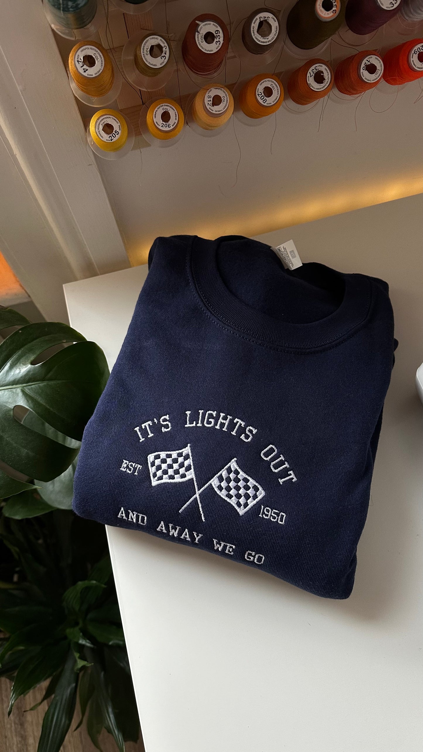 It's Lights Out And Away We Go Sweatshirt