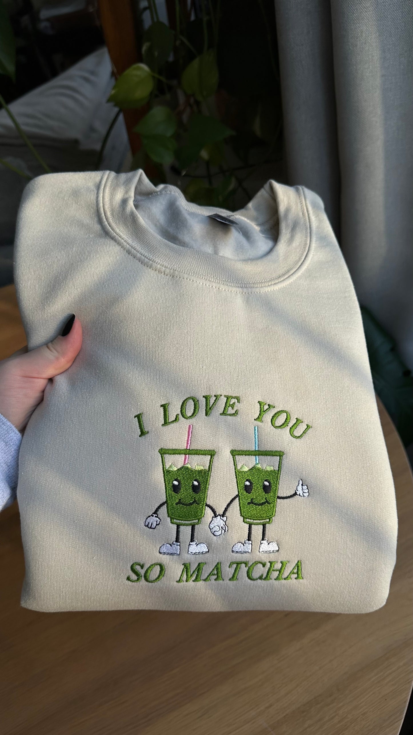 I Love You So Matcha Sweatshirt Valentines Day Gift