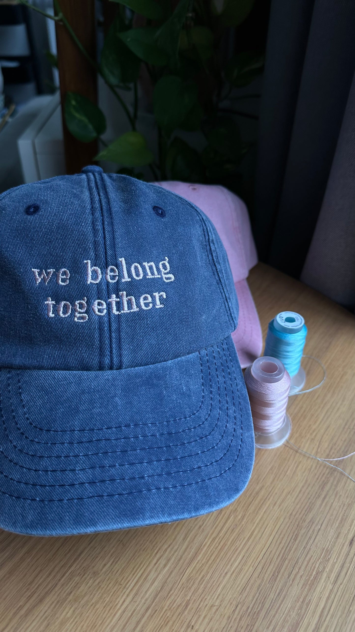 We Belong Together Embroidered Caps