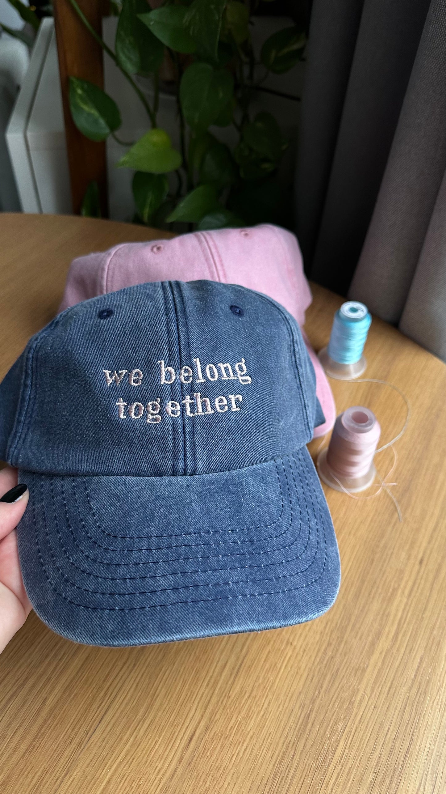 We Belong Together Embroidered Caps