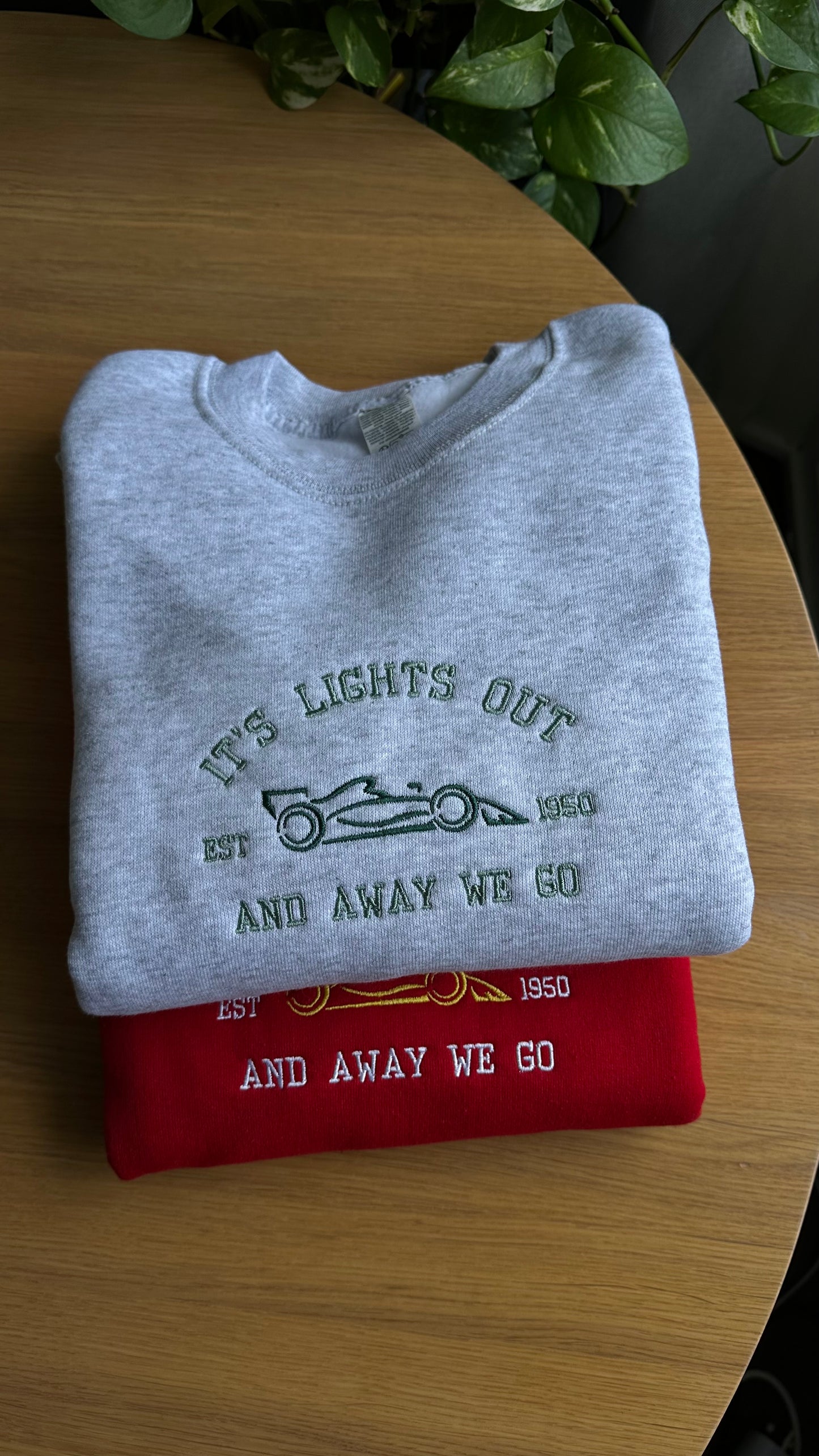 F1 Car It's Lights Out And Away We Go Sweatshirt