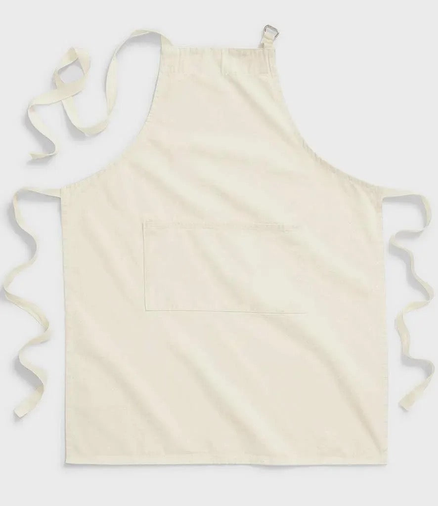 Custom Embroidered 100%  Cotton Apron, Add Your Name, Text or Logo